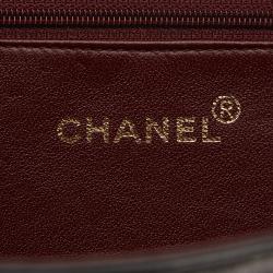 Pre Owned Chanel Black Quilted Lambskin Full Flap Bag