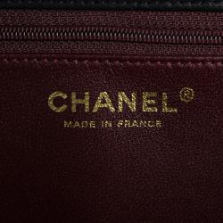 Pre Owned Chanel Black Quilted Lambskin Vintage Classic Flap Bag
