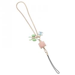 Pre Owned Chanel Two Tone Bow and CC Logo Bag Charm