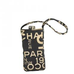 Pre Owned Chanel Bi Color Canvas Mobile Case Bag