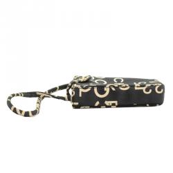 Pre Owned Chanel Bi Color Canvas Mobile Case Bag