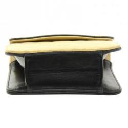 Pre Owned Chanel Bi Color Quilted Lambskin Mini Pouch Bag