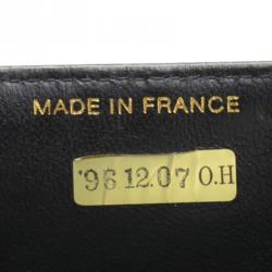 Pre Owned Chanel Bi Color Quilted Lambskin Mini Pouch Bag