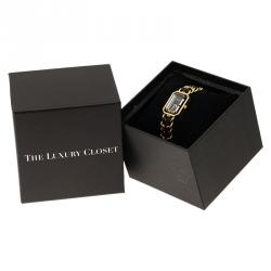 Pre Owned Chanel Black Gold-Plated Steel Première Women's Wristwatch 20MM