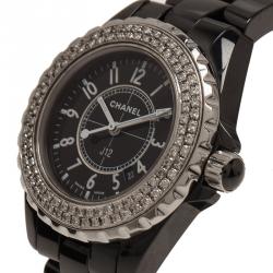 Pre Owned Chanel Black Ceramic J12 Women's Wristwatch 33MM