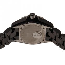 Pre Owned Chanel Black Ceramic J12 Women's Wristwatch 33MM