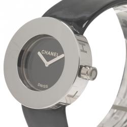 Chanel Black Stainless Steel La Ronde Women's Wristwatch 30MM