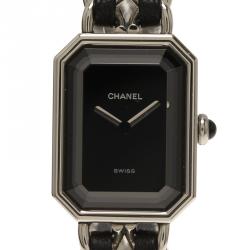 Pre Owned Chanel Black Stainless Steel Premiere Women's Wristwatch 20MM