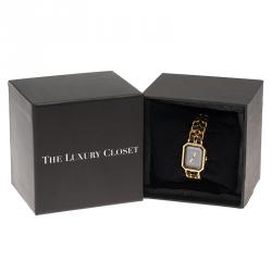 Chanel Black Gold-Plated Stainless Steel Premiere Women's Wristwatch 20MM