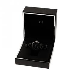 Chanel Black Ceramic J12 Women's Wristwatch 38MM