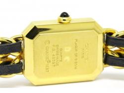 Chanel Black Gold-Plated Steel Premiere Women's Wristwatch 20MM