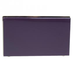 Charlotte Olympia Purple Perspex Pieces Zodiac Pandora Box Clutch 