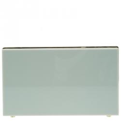 Pre Owned Charlotte Olympia Grey Perspex Aquarius Zodiac Pandora Box Clutch 