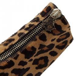 مملوكة مسبقًا بوت شارلوت أوليمبيا لوسيندا نقوش جلد الفهد و شعر مقاس 38