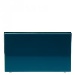 Charlotte Olympia Teal Perspex Scorpio Zodiac Pandora Box Clutch