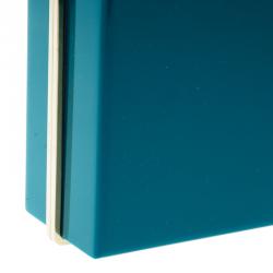 Charlotte Olympia Teal Perspex Scorpio Zodiac Pandora Box Clutch