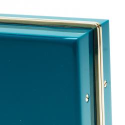 Charlotte Olympia Teal Perspex Scorpio Zodiac Pandora Box Clutch