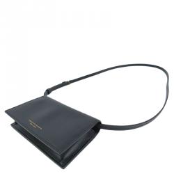 Pre Owned Charlotte Olympia Black Calf Leather Feline Purse Shoulder Bag