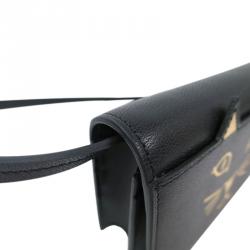 Pre Owned Charlotte Olympia Black Calf Leather Feline Purse Shoulder Bag