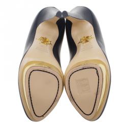 Pre Owned حذاء شارلوت أوليمبيا دوللي أسود مقاس 37