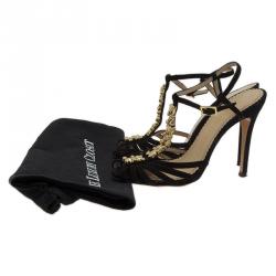 Charlotte Olympia Black Suede Gummi Bear Ankle Strap Sandals Size 36