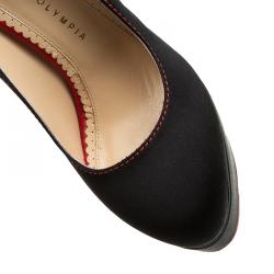 Charlotte Olympia Black Suede Josephine Platform Pumps  Size 38