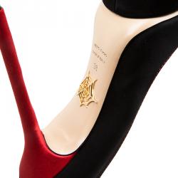 Charlotte Olympia Black Suede Josephine Platform Pumps  Size 38