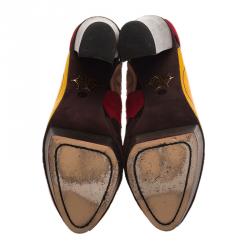 Charlotte Olympia Multicolor Leather Tutti Fruity Platform Pumps Size 39