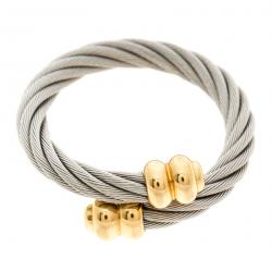 Charriol Celtic Twisted Cable Silver and Gold Tone Ring 