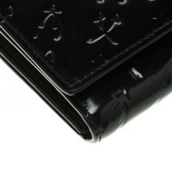 Charriol Black Monogram Patent Leather Wallet
