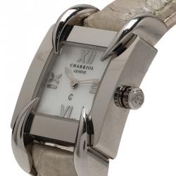 Pre Owned Charriol White Stainless Steel Kucha Women's Wristwatch 24MM