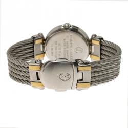 Pre Owned Charriol White Gold-Plated Stainless Steel Classic Women's Wristwatch 24MM