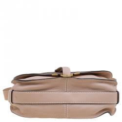 Chloe Blush Nude Leather Medium Marcie Crossbody Bag