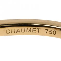 Chaumet Attrape Moi Citrine Diamond Yellow Gold Ring Size 54