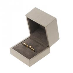 Chaumet 18K Yellow Gold & Black Insert Hoop Earrings