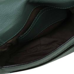 Chloe Green Leather Mini Marcie Crossbody Bag
