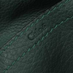 Chloe Green Leather Mini Marcie Crossbody Bag