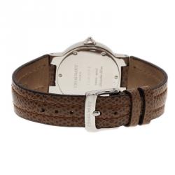 Chaumet Brown Stainless Steel Sport Women's Wristwatch 35MM