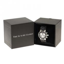 Pre Owned Chaumet Black Stainless Steel Class One 624 Women's Wristwatch 37MM