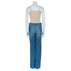 Pre Owned Chloe Blue Flared Denim Pants M