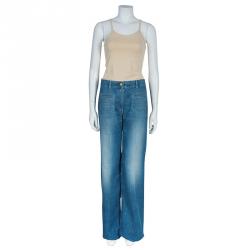Chloe Blue Flared Denim Pants M