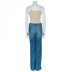 Chloe Blue Flared Denim Pants M