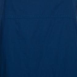 Chloe Blue Wrap Front Sleeveless Dress M