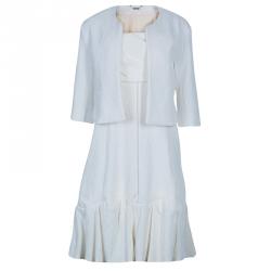Chloe Off-white Strapless Dress and Blazer Set M