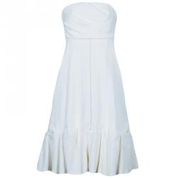 Chloe Off-white Strapless Dress and Blazer Set M