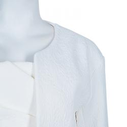 Chloe Off-white Strapless Dress and Blazer Set M