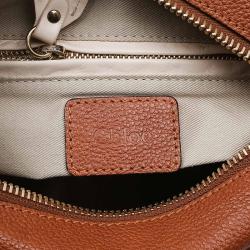 Pre Owned Chloe Brown Leather Small Paraty Shoulder Bag