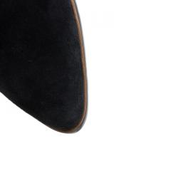 Pre Owned Chloe Black Leather and Suede Over The Knee Boots Size 36