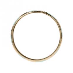 Chloe Turquoise Enameled Gold Tone Bangle 21cm