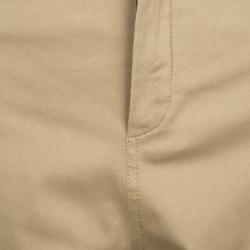 Pre Owned Chloe Khaki Cotton High Waist Wide Leg Baggy Pants L